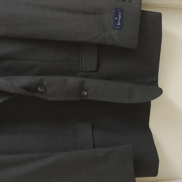 New with tags Barrington mens gray wool blazer size 44 Regular - Picture 3 of 12